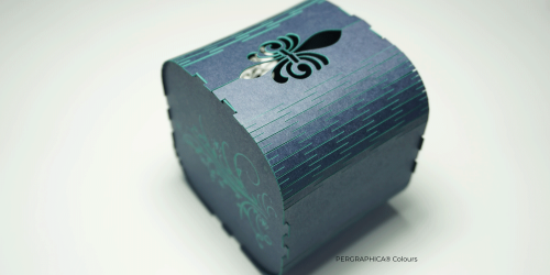 Box made with Pergraphica® Colours paper