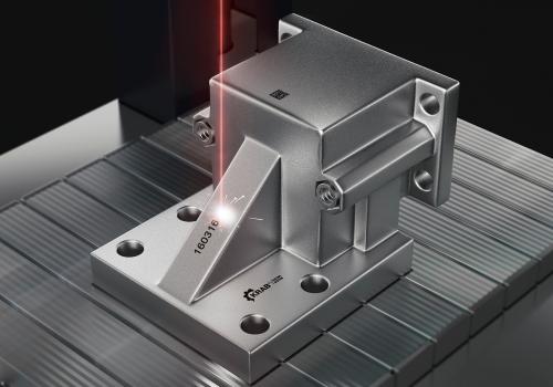 Laserbeschrifter für die Metallmarkierung auf Produktionslinie